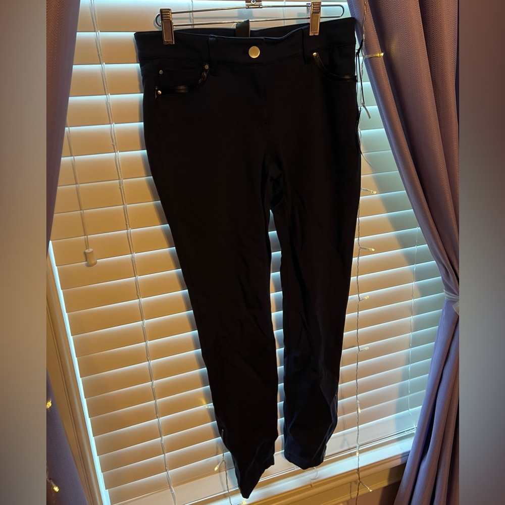 White House Black Market Skinny Leg Dress Pant in “Officer Blue”